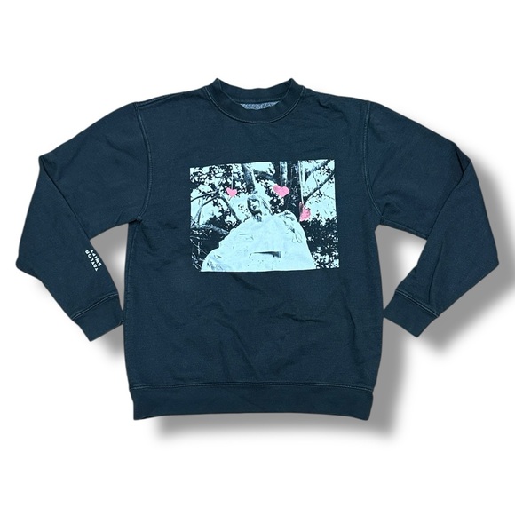 Taylor Swift Sweatshirt Medium Lover Official Black Pullover Sweater Women Y2K - Picture 1 of 6
